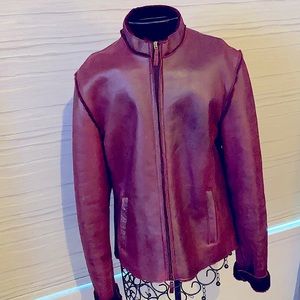 Burberry Shearling Jacket Size 8